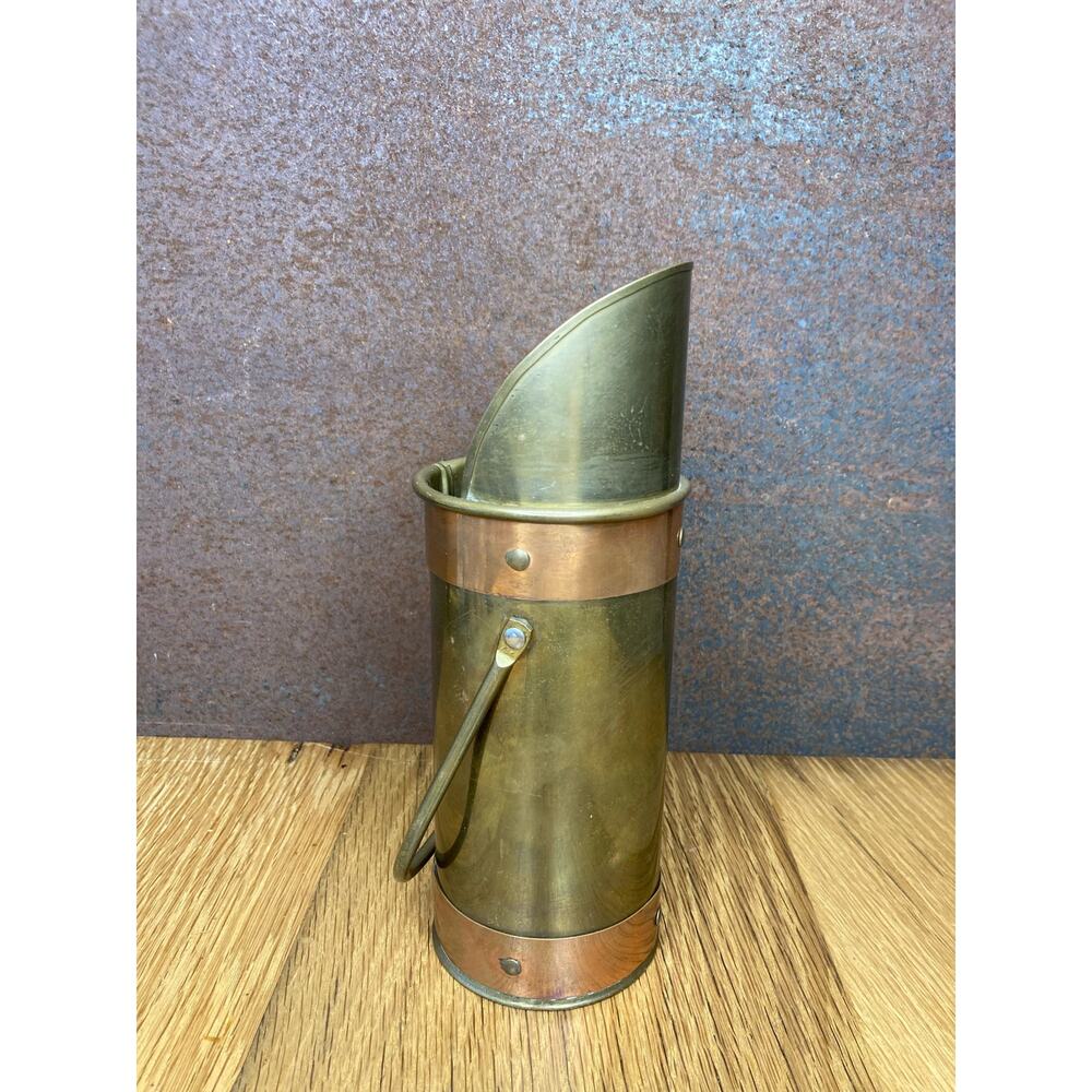Brass Fireplace Long Match Stick Holder